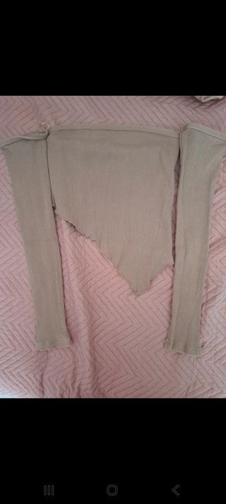 Top Bershka beige - Talla S