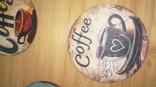 Posavasos café - Madera - 4uds