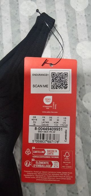 Bañador Speedo negro XL (42)