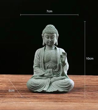 Statue Buddha - Grigio/Verde. 2 modelli.