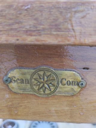 Conjunto mesa y sillas jardín madera - marrón