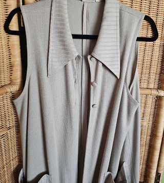 Traje de punto beige - falda y chaleco