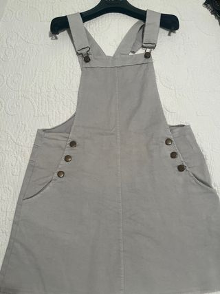Peto gris - Vestido corto
