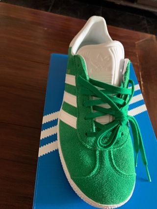 Zapatillas Adidas Gazelle J - Verde - 37 1/3 Nuevo