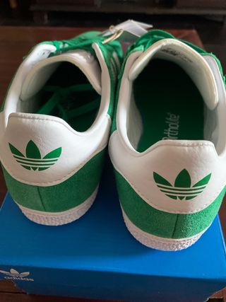 Zapatillas Adidas Gazelle J - Verde - 37 1/3 Nuevo
