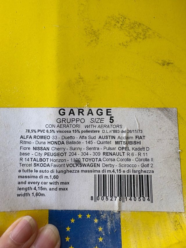 Copriauto Bogart Garage Size 5