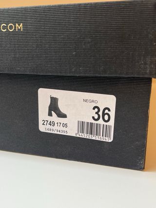 Botas Alpe negras - talla 36