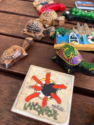 Imanes de viaje: Londres, Nueva York, etc.