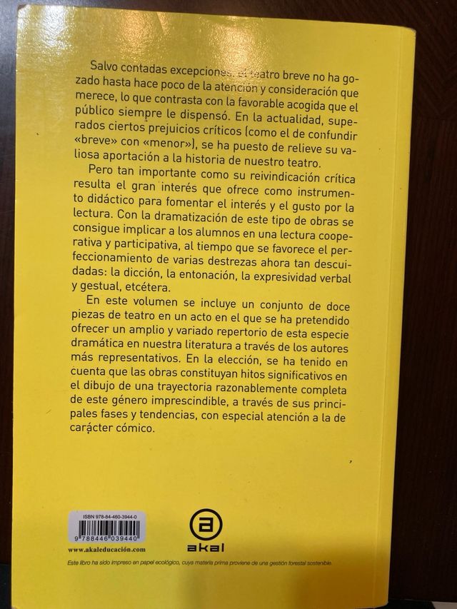 Teatro breve español: De Lope de Rueda a Buero ...