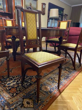 Mesa Comedor Antigua + 8 Sillas