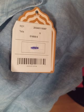 Camisola playa azul - Talla única con etiqueta