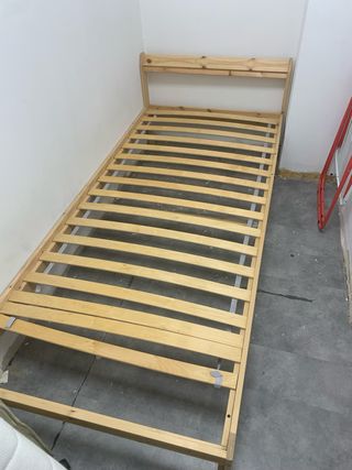 Cama individual Ikea 80cm -madera