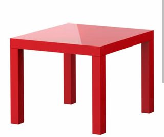Mesa Lack IKEA roja