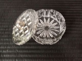 Caja cristal tallado vintage