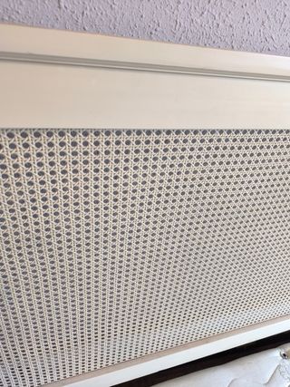 Cabecero cama 135-150cm mimbre blanco