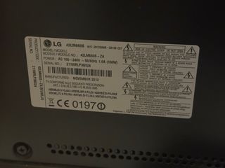 Smart TV LG con tecnología LED y 3D de 42 pulgadas