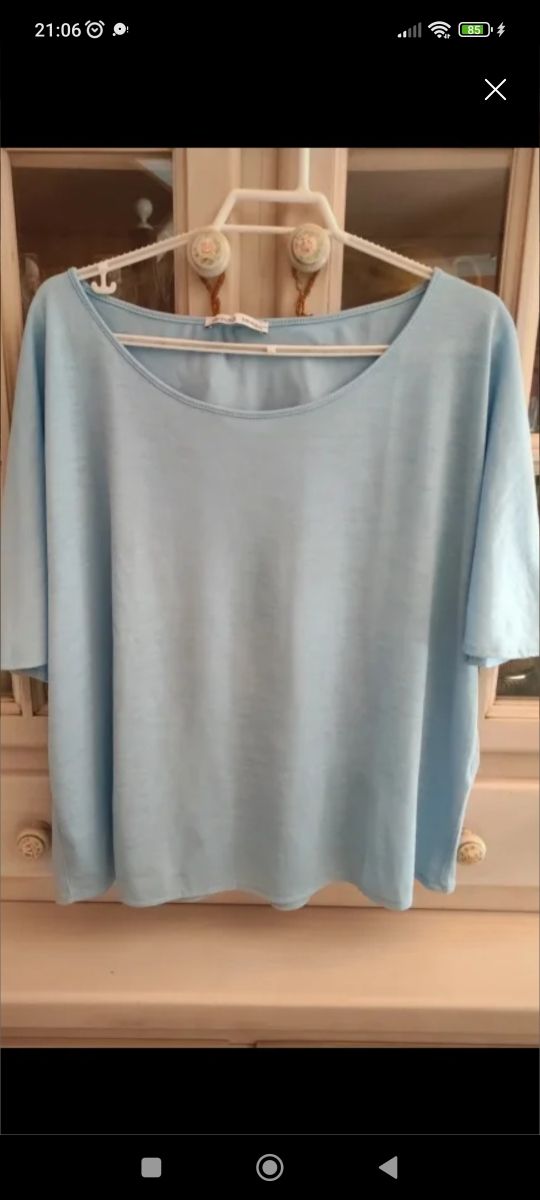 Camiseta azul Zara - Talla L