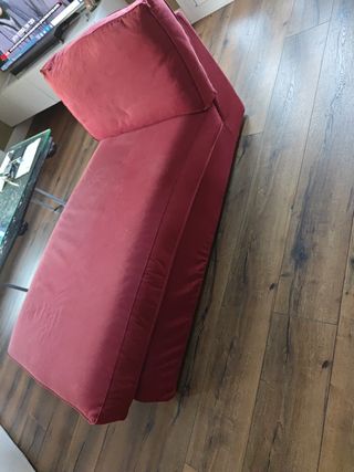 Chaiselong roja - Sofá cama