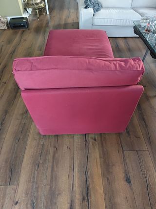 Chaiselong roja - Sofá cama