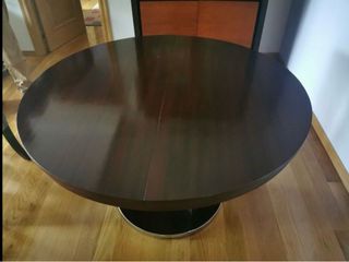 Mesa Moderna extensible madera - redonda 