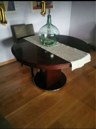 Mesa Moderna extensible madera - redonda 