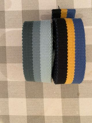 2 Cinturones niños - Azul y Negro