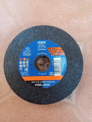 10 Discos corte acero inox 115mm×1mm