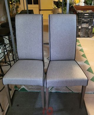 Lote sillas grises nuevas