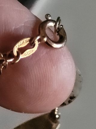 Pulsera esclava oro chapado infantil vintage