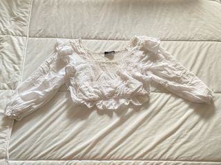 Blusa Bershka blanca - Talla S