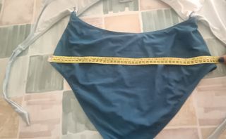 Bikini-Triquini Azul y Gris T.44