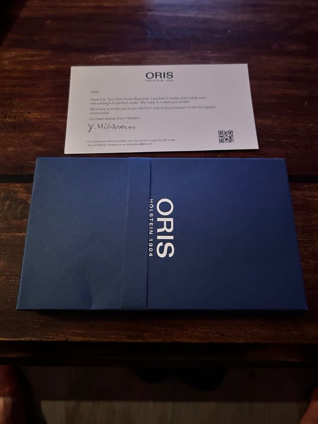 Correa ORIS piel marrón 17mm