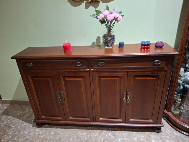 Recibidor madera - 2 cajones, 4 puertas