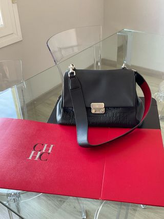 Bolso Carolina Herrera - Negro y Rojo