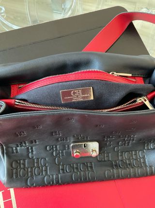 Bolso Carolina Herrera - Negro y Rojo