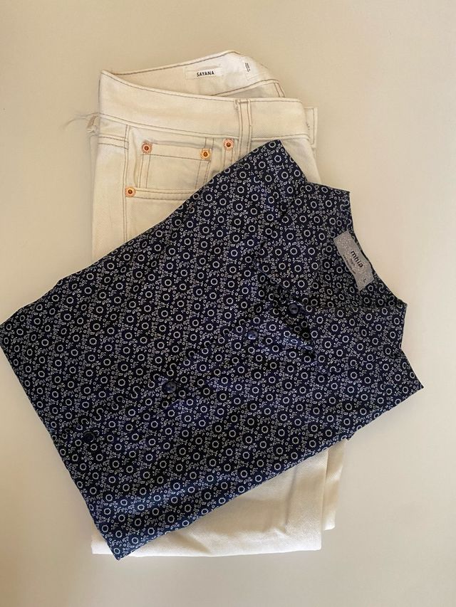 Camisa mhia azul - Talla L