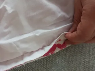 Falda flamenca rosa y blanca - Talla 40