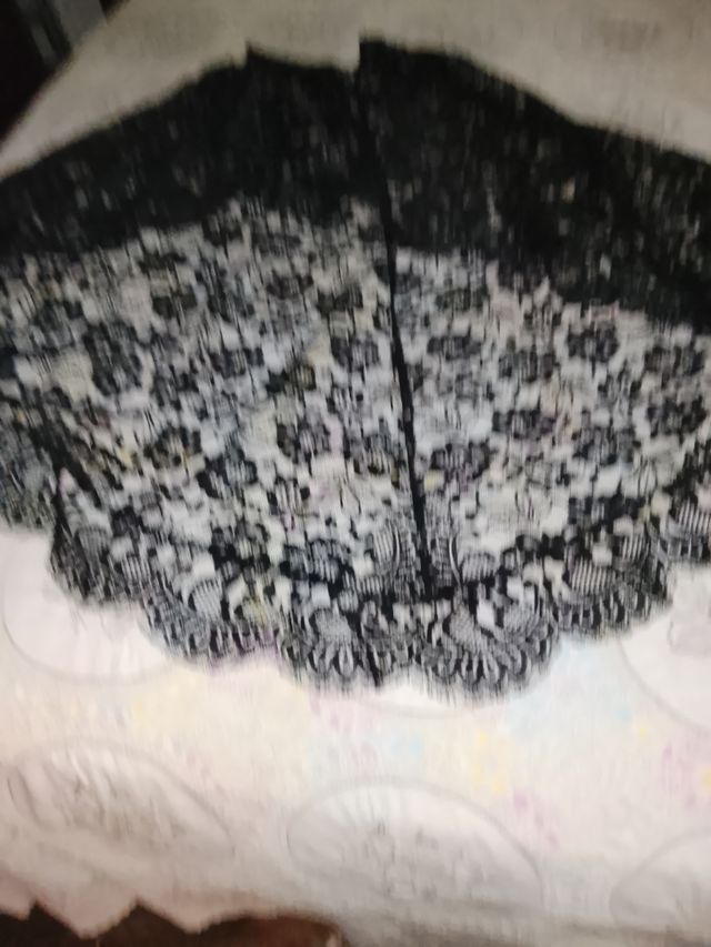 Vestido negro encaje de ocasión