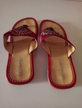 Sandalias Rongyu rojas, talla 38