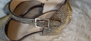 Sandali Cinti Pelle Marrone/Oro