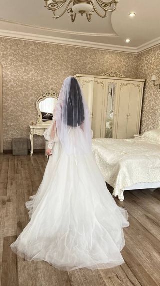 Vestido novia blanco - Talla S/M/L