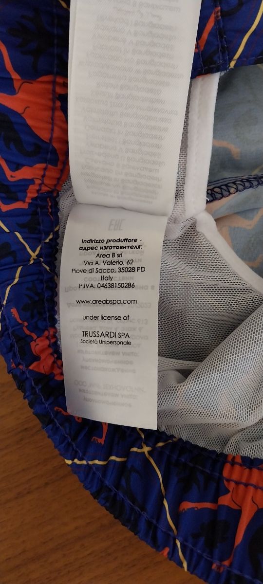 Calções de Banho Trussardi - Azul e Laranja