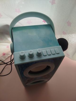 Altavoz Frozen con micrófono y bluetooth + Cascos 