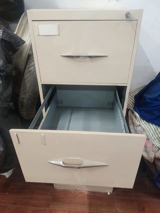 Archivador documentos metálico vintage 4 cajones