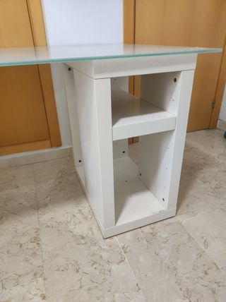 CRISTAL DE MESA escritorio despacho Ikea descatalo