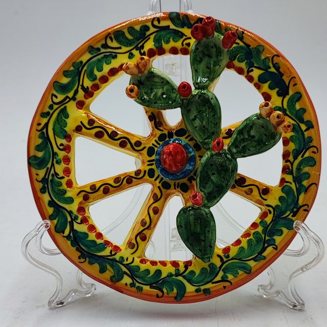 1 Ruote Carretto Ceramica Sicilia