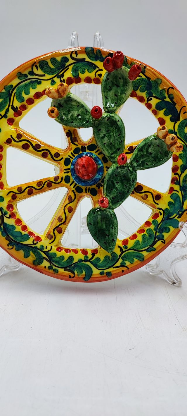 1 Ruote Carretto Ceramica Sicilia