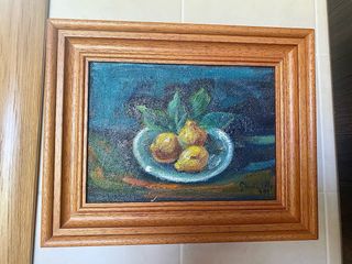 Cuadro pintura al óleo - limones