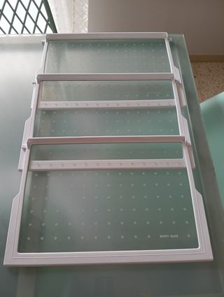 Estantes nevera cristal seguridad
