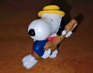 Figura Snoopy músico PVC guitarra Schleich